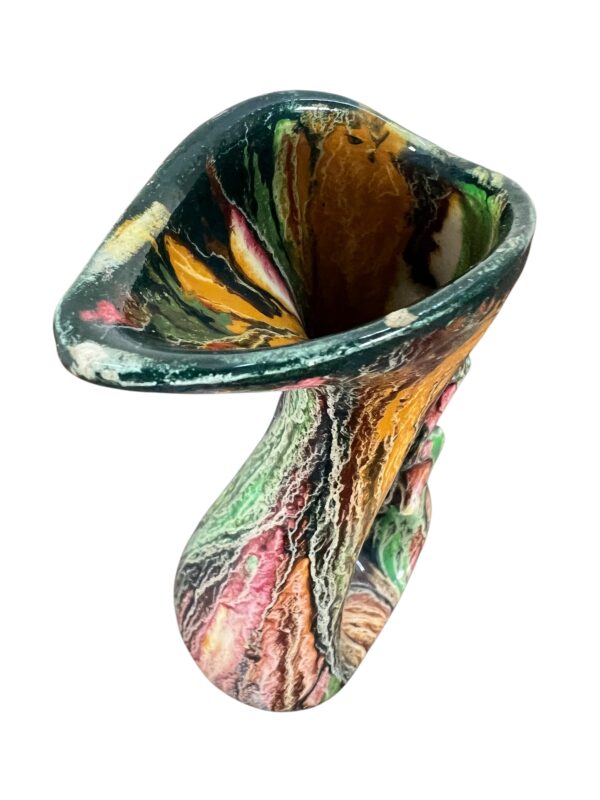 vase à fleur céramique en forme de tete de cygne.