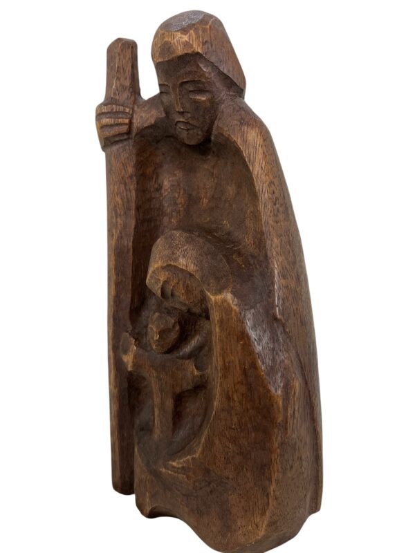 Statue religieuse en bois – Image 2