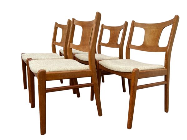 Set de 5 chaises scandinaves en teck, Danemark