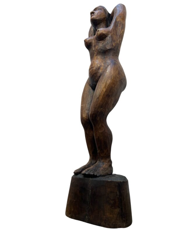 Sculpture en bois, 1987'