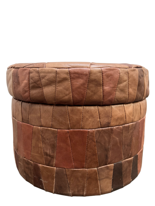 Pouf en cuir patchwork, DE SEDE