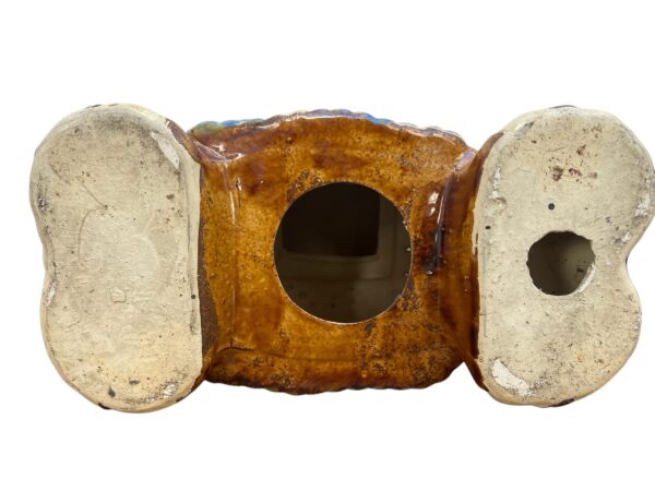 éléphant décoratif marron, porte plante en céramique