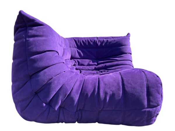Set de 3 pièces de canapés TOGO en Alcantara violet, Ligne Roset