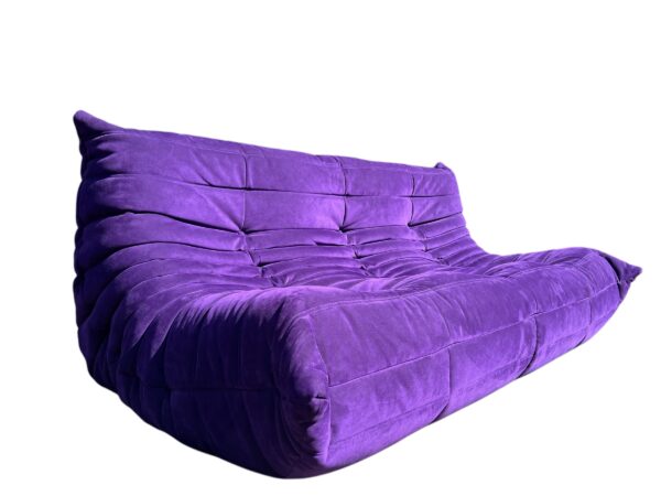 Set de 3 pièces de canapés TOGO en Alcantara violet, Ligne Roset