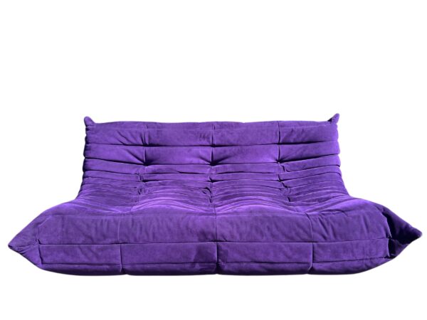 Set de 3 pièces de canapés TOGO en Alcantara violet, Ligne Roset