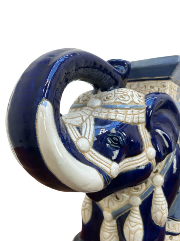 Éléphants décoratifs, porte plante  en céramique – Image 16