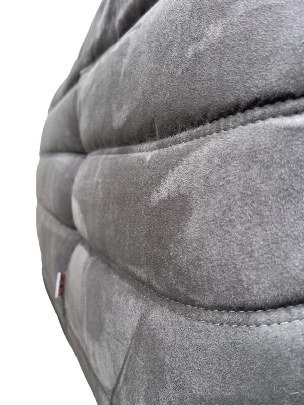 Canapé d'angle en alcantara gris charbon TOGO, Ligne Roset