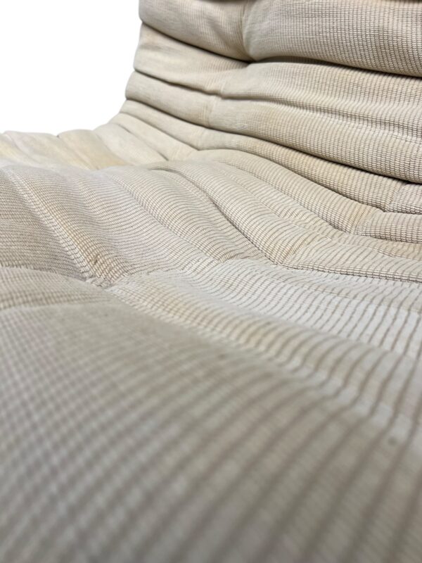 canapé 3 places togo, ligne roset en coton de laine beige