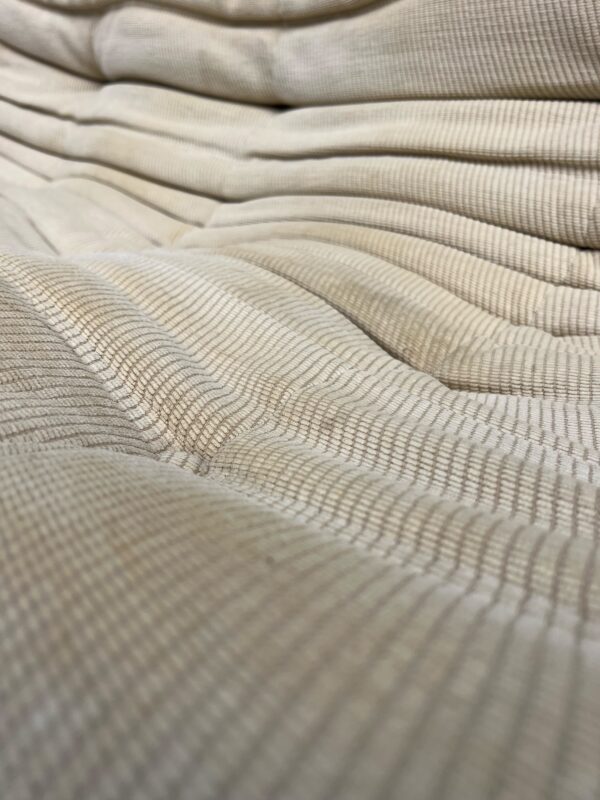 canapé 3 places togo, ligne roset en coton de laine beige
