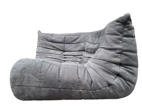 Canapé d'angle en alcantara gris charbon TOGO, Ligne Roset