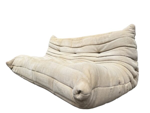 canapé 3 places togo, ligne roset en coton beige