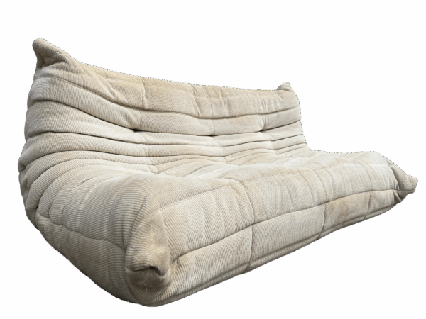 canapé 3 places togo, ligne roset en coton beige