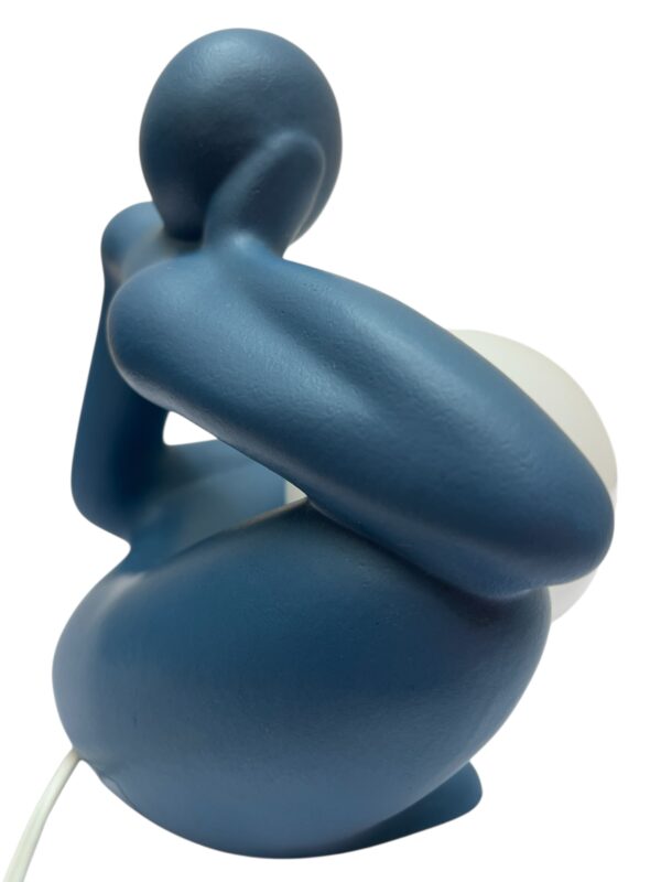 Lampe de table bleu indigo par Lichtamik