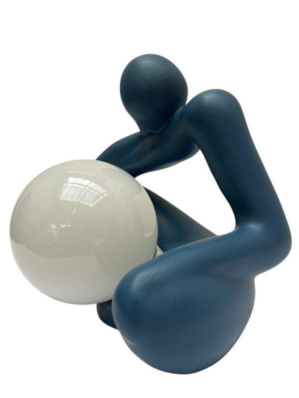 Lampe de table bleu indigo par Lichtamik