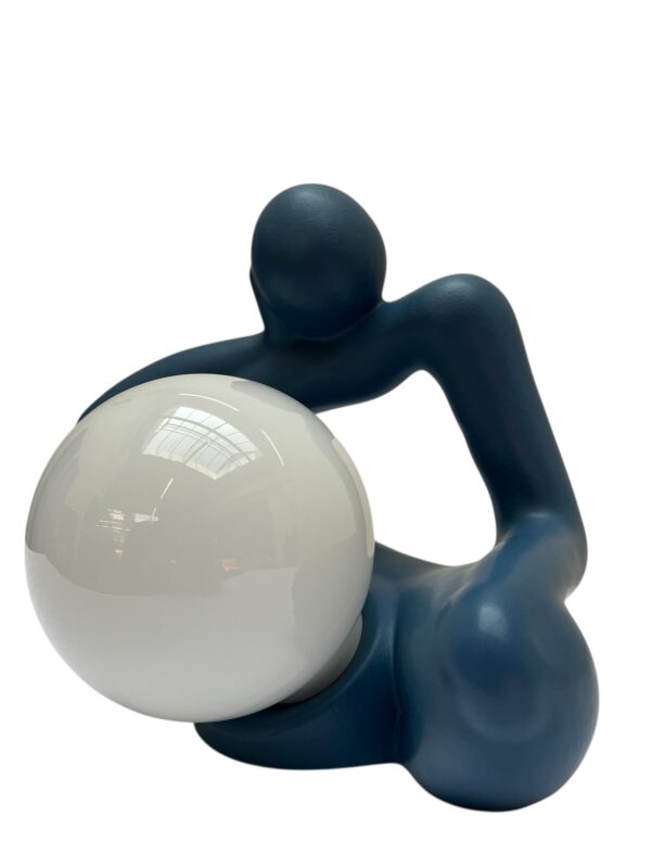 Lampe de table bleu indigo par Lichtamik