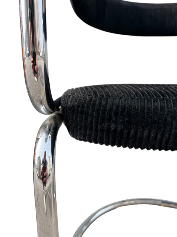 Fauteuil Bauhaus chromé