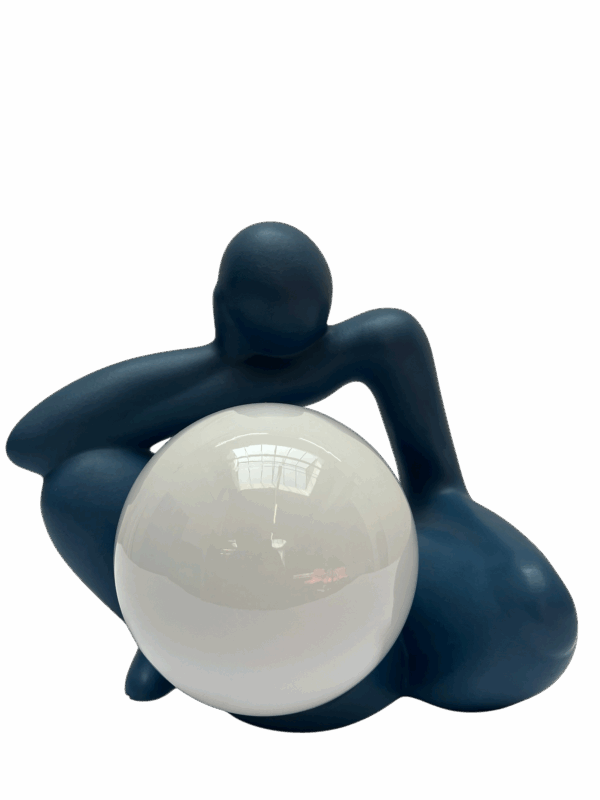 Lampe de table bleu indigo par Lichtamik