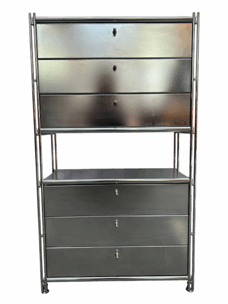 commode balton argenté