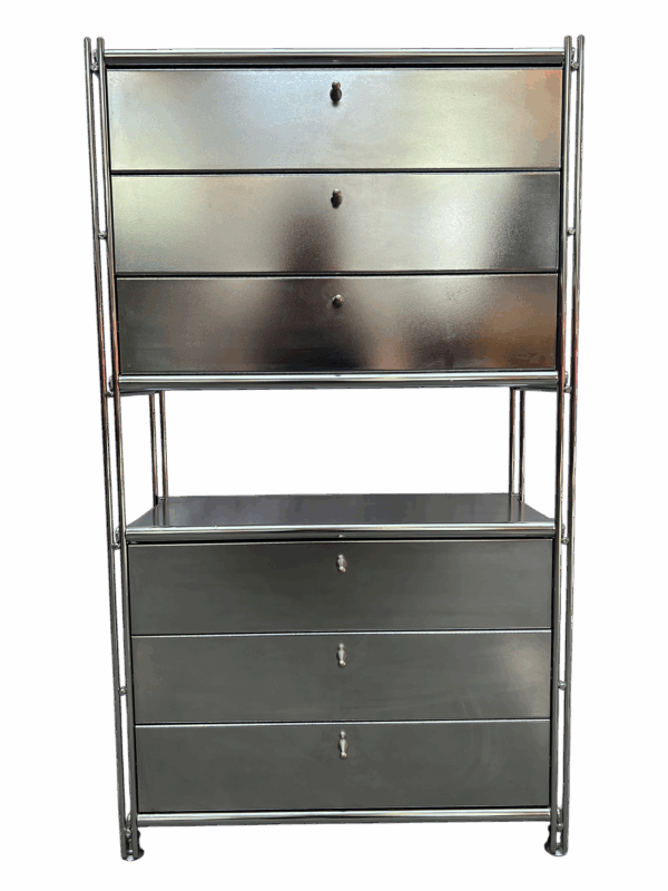 commode balton argenté