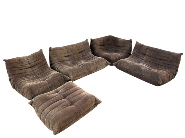 Ensemble de 5 pièes de canapés TOGO, Ligne Roset 1973's – Image 5