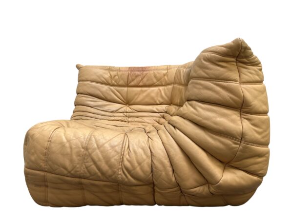 Ensemble de 5 pièces de canapé TOGO en cuir de couleur sable