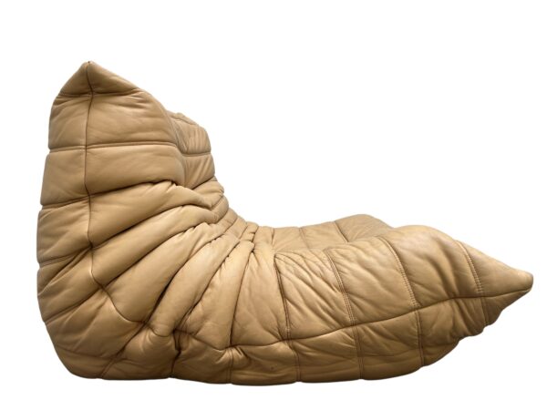 Ensemble de 5 pièces de canapé TOGO en cuir de couleur sable