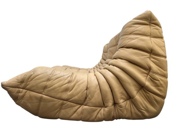 Ensemble de 5 pièces de canapé TOGO en cuir de couleur sable