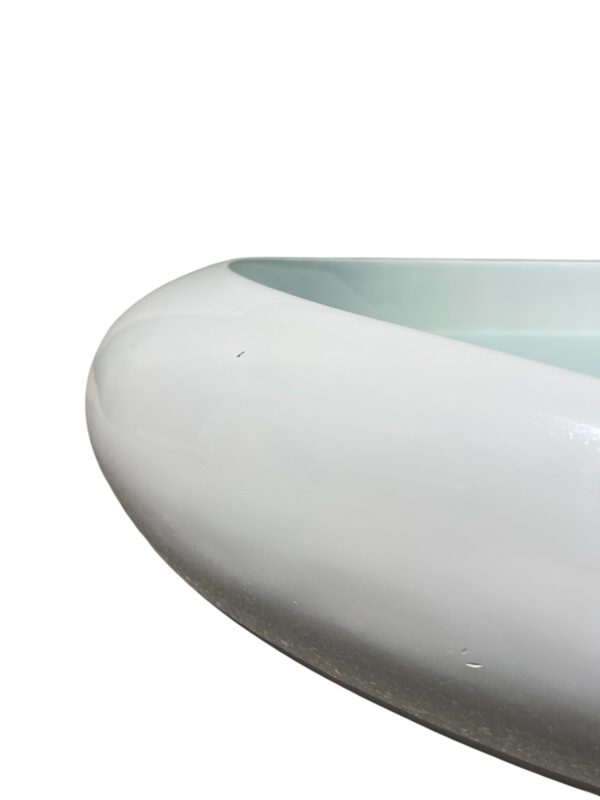 Table basse ronde en fibre de verre, 1970's