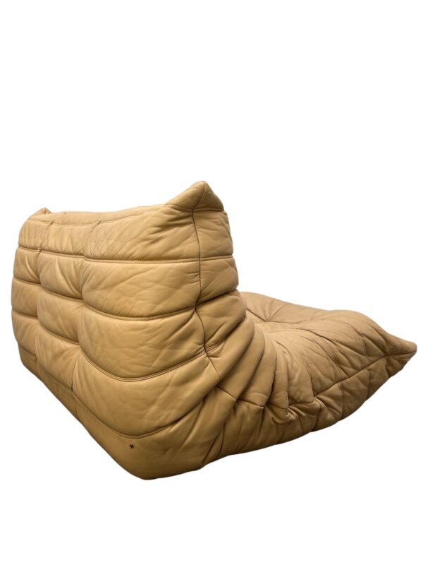 Ensemble de 5 pièces de canapé TOGO en cuir de couleur sable