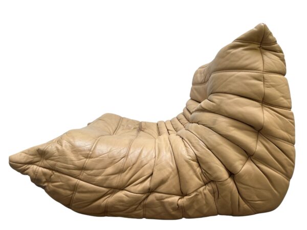 Ensemble de 5 pièces de canapé TOGO en cuir de couleur sable