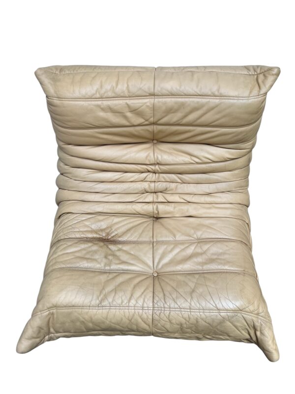 Ensemble de 5 pièces de canapé TOGO en cuir de couleur sable