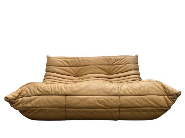 Ensemble de 5 pièces de canapé TOGO en cuir de couleur sable