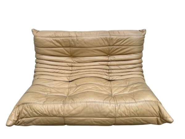 Ensemble de 5 pièces de canapé TOGO en cuir de couleur sable
