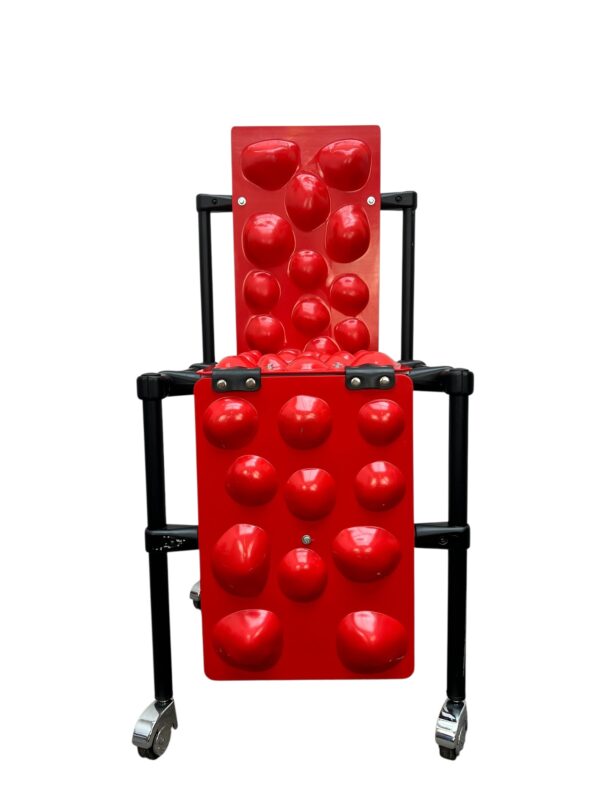 Chaise massante sur roulette