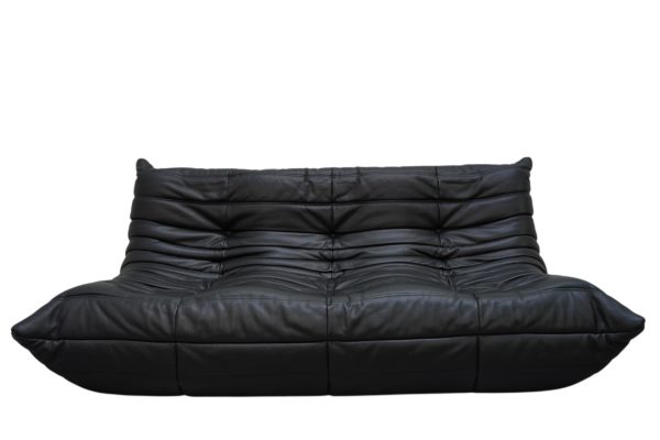 Canapé 3 pl TOGO en cuir de la Ligne Roset par Michel Ducaroy