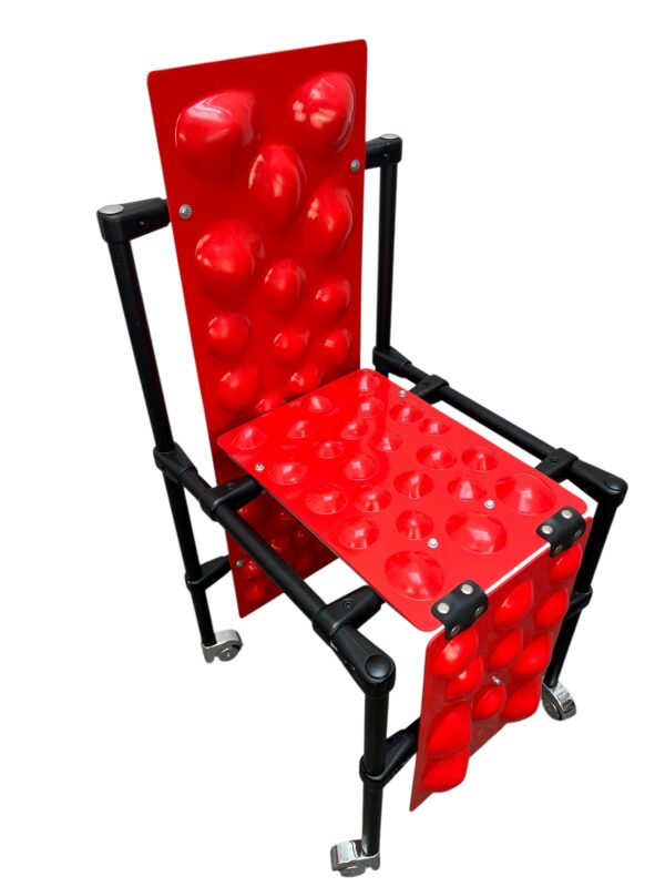 Chaise massante sur roulette