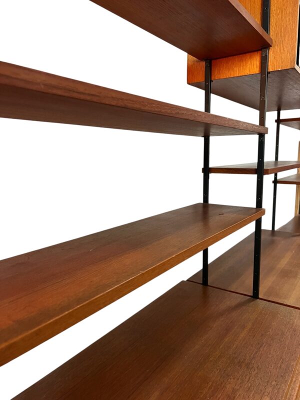 Bibliothèque mid-century, Swiss Teak