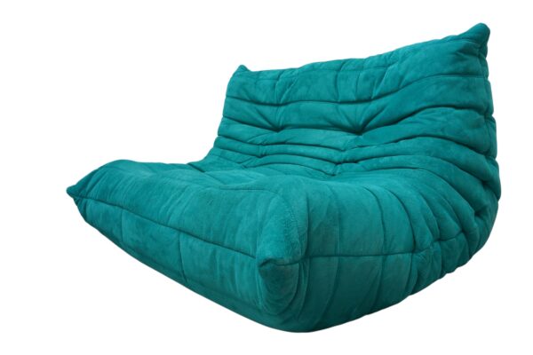 Ensemble de 3 pièces de canapés turquoise TOGO, Ligne Roset