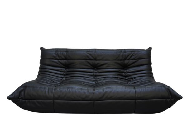 Canapé 3 pl TOGO en cuir de la Ligne Roset par Michel Ducaroy