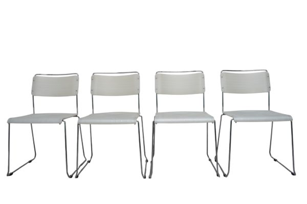 Série de 4 chaises italiennes Spilimbergo, 1980's