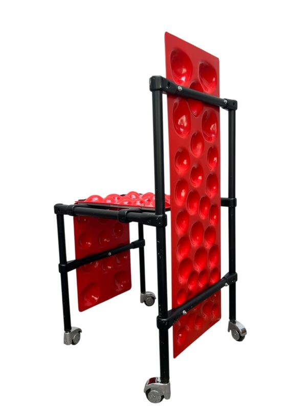 Chaise massante sur roulette