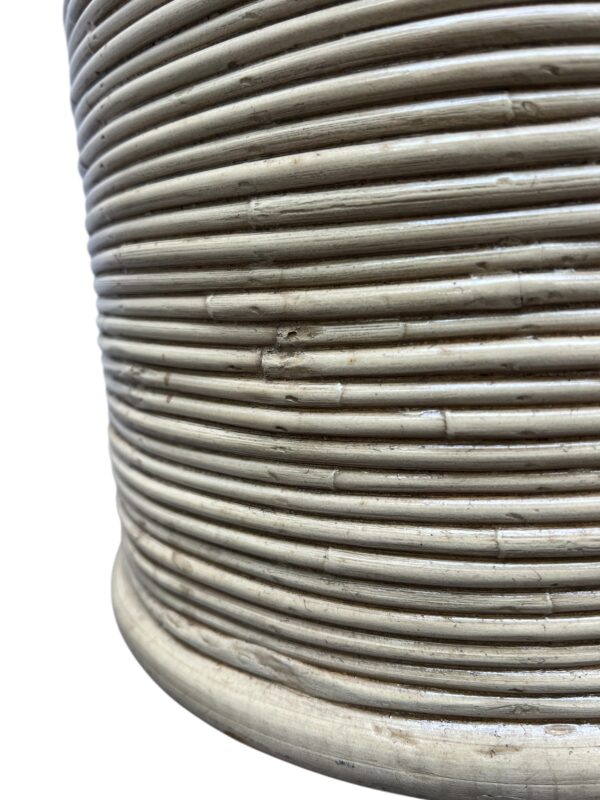 Paire de colonne en rotin