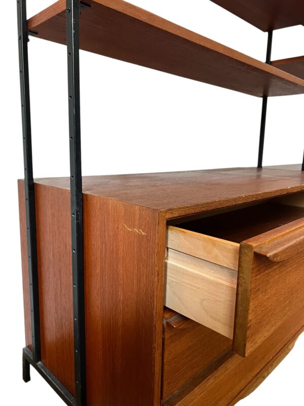 Bibliothèque mid-century, Swiss Teak