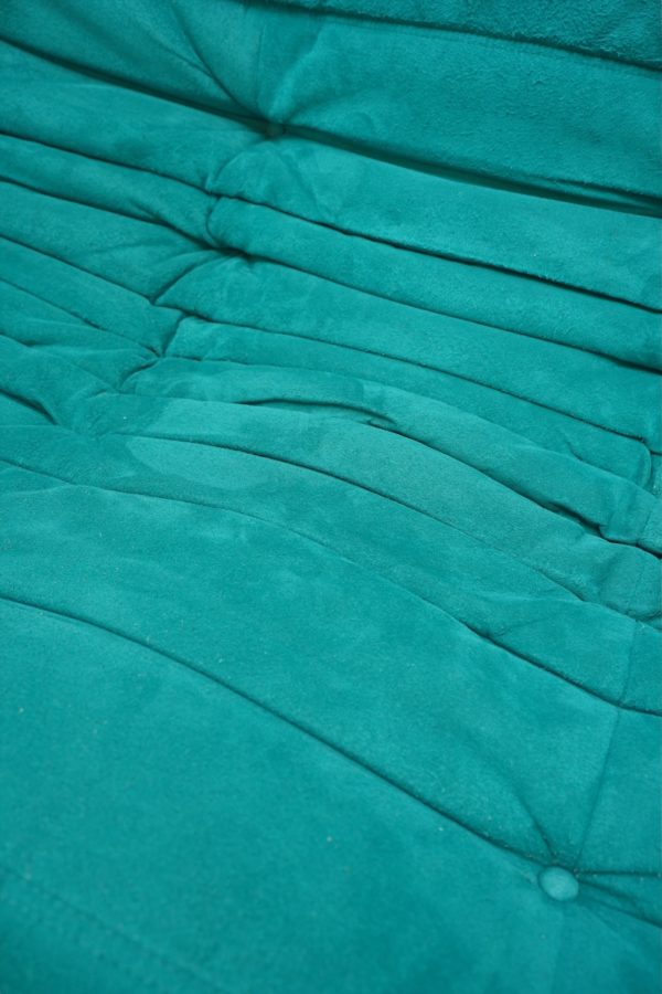 Ensemble de 3 pièces de canapés turquoise TOGO, Ligne Roset