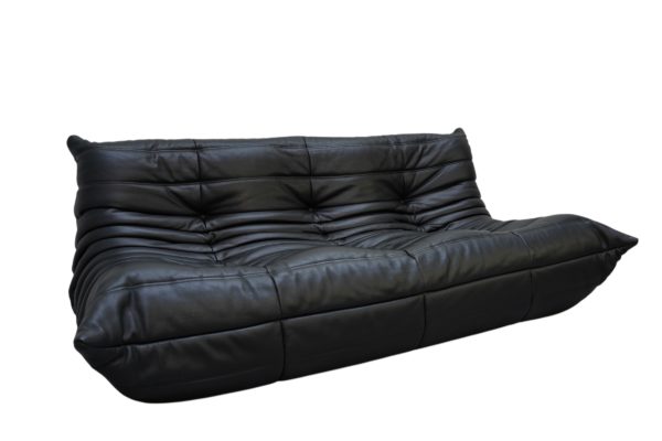 Canapé 3 pl TOGO en cuir de la Ligne Roset par Michel Ducaroy