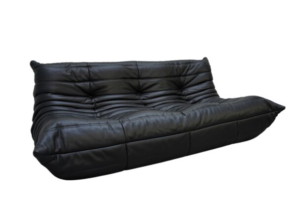 Canapé 3 pl TOGO en cuir de la Ligne Roset par Michel Ducaroy