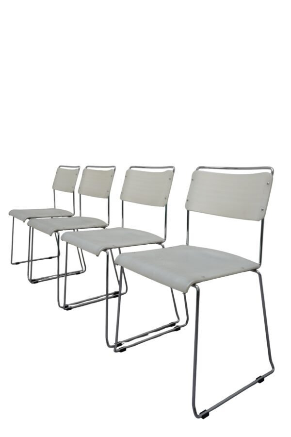Set de 4 chaises italiennes Spilimbergo, 1980's