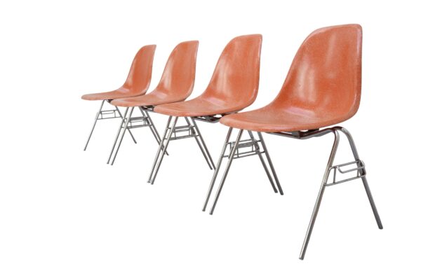 Set de 4 chaises DSS Charles & Ray, Herman Miller