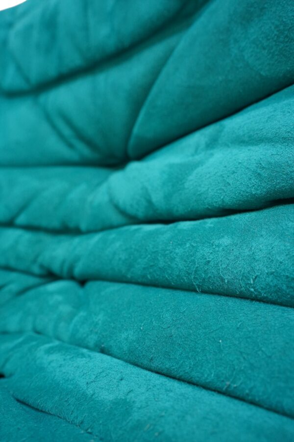 Ensemble de 3 pièces de canapés turquoise TOGO, Ligne Roset