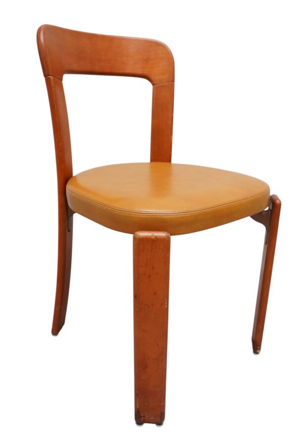 Ensemble de 8 chaises de Bruno Rey fabriquées par la maison Suisse "Dietiker" vers 1970's.